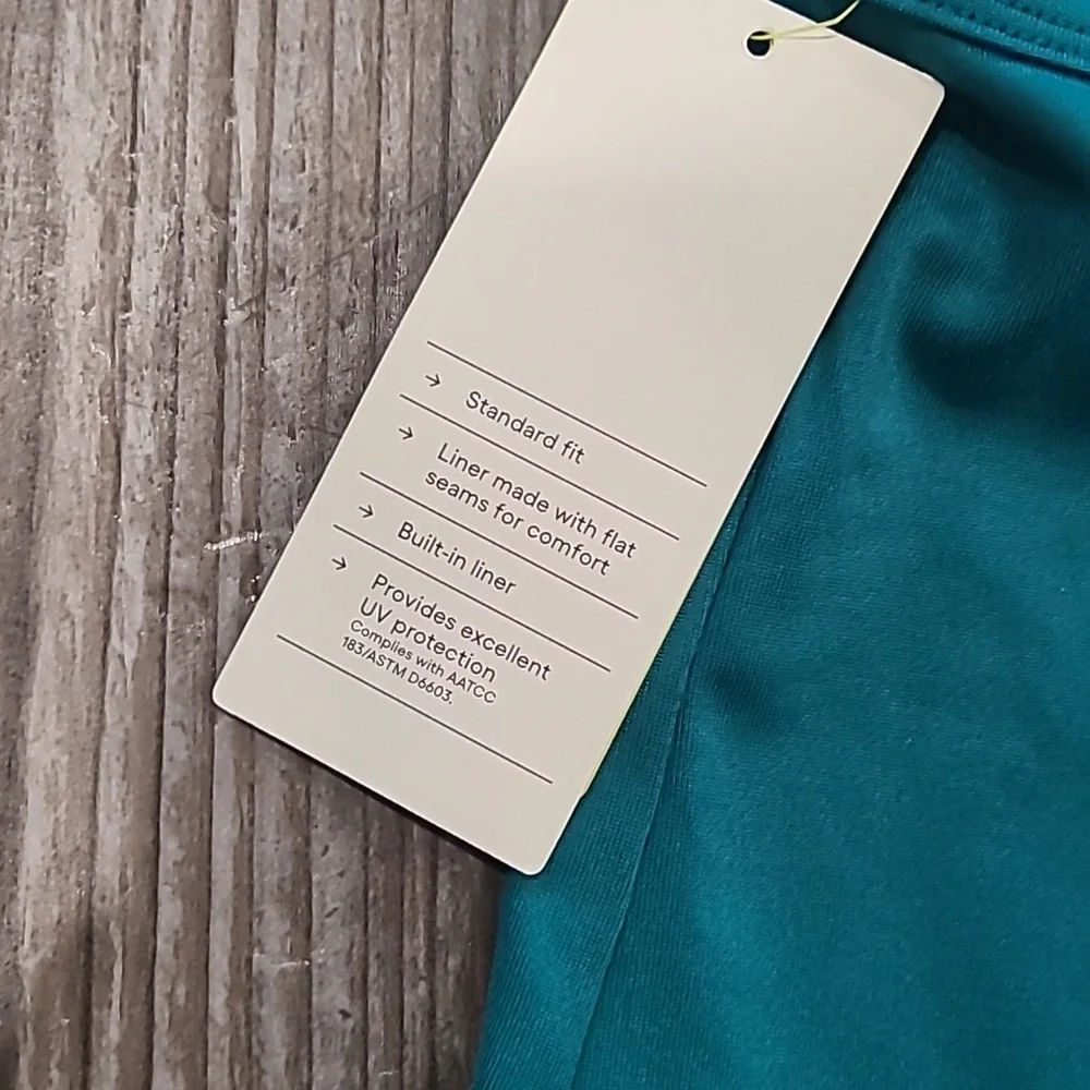 All In Motion Teal Contrast Trim Active Dress Size Large 10/12